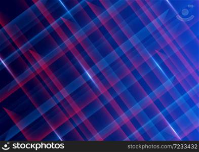 Abstract futuristic digital red and blue technology background. Vector illustration