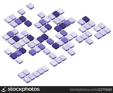 Abstract Futuristic Grid Business Background. Checked  Business Background. Vector Illustration.
