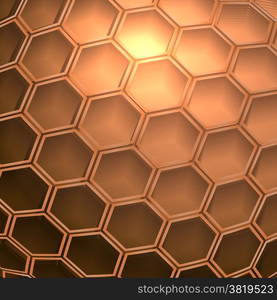 abstract futuristic industrial background with polygonal cells