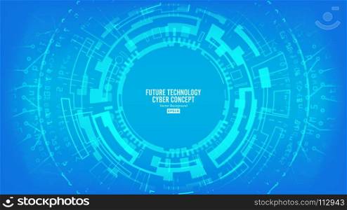 Abstract Futuristic Technological Background Vector. Security Print. Blue Electronic Network. Digital System Design. Abstract Futuristic Technological Background Vector. Security Print. Blue Electronic Network. Digital System