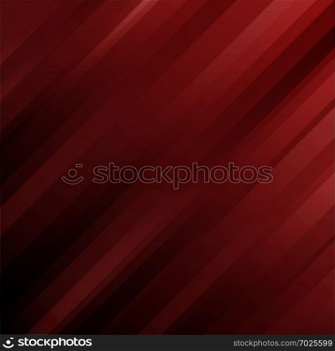 Abstract futuristic template geometric diagonal lines on dark red background. Vector illustration