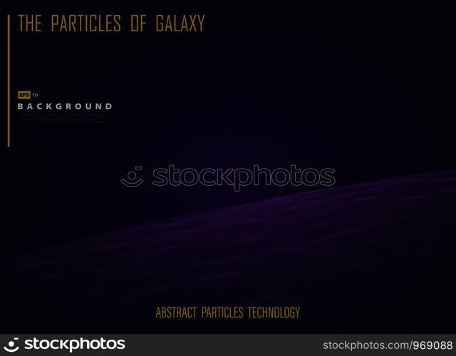 Abstract galaxy space out of universe in night light presentation. Use for poster, ad, template design, artwork. illustration vector eps10