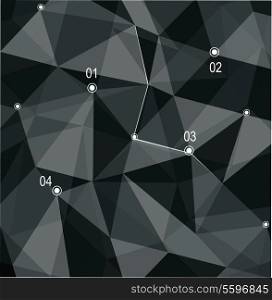 Abstract geometric 3D background. Vector illustration.