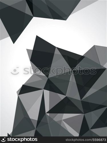 Abstract geometric 3D background. Vector illustration.