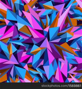 Abstract geometric asymmetric triangle seamless pattern. Vector background. Abstract geometric triangle seamless pattern