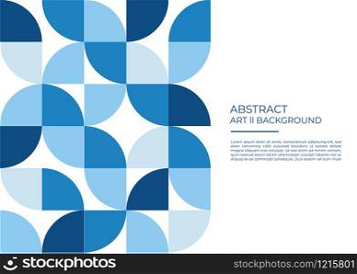 Abstract geometric background circle cut modern style art design with space. vector illustration.