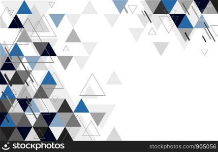 Abstract geometric background design of triangle vector illustration