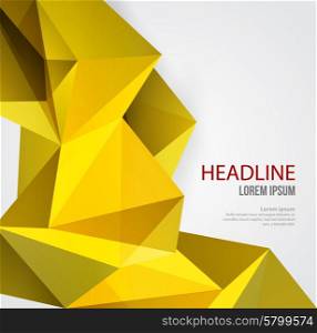 Abstract Geometric Background Design. Vector Abstract Geometric Background. Triangular design. Low poly abstraction