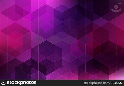Abstract Geometric Background Design. Vector Abstract science Background. Hexagon geometric design. EPS 10