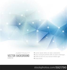 Abstract Geometric Background Design. Vector Abstract science Background. Polygonal geometric design. EPS 10