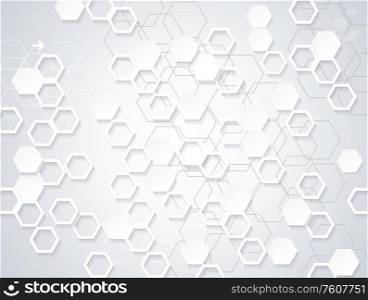 Abstract geometric background from grey cells, vector.