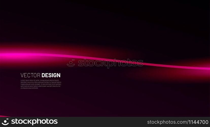 Abstract geometric Background. line Wave with light. Vector Illustration For Wallpaper, Banner, Background, Card, landing page , etc