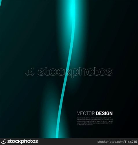 Abstract geometric Background. line Wave with light. Vector Illustration For Wallpaper, Banner, Background, Card, landing page , etc