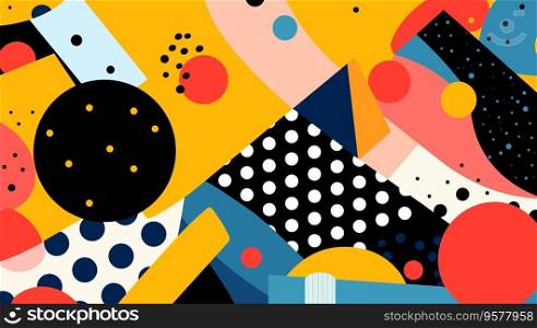Abstract geometric background. Modern flat geometric background wallpaper. Vector stock