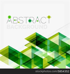 Abstract geometric background. Modern overlapping triangles. Unusual color shapes for your message. Business or tech presentation, app cover template