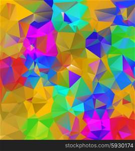 Abstract geometric background. Multicolored triangles. Pattern of crystal geometric shapes. For web site construction, mobile applications, banners, corporate brochures, book covers