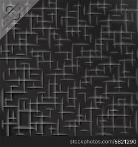 Abstract geometric background, paper cut texture with shadow. Simple clean background texture, interior wall panel pattern.