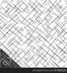 Abstract geometric background, paper cut texture with shadow. Simple clean background texture