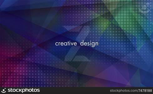 Abstract geometric background. Polygonal shapes. Vector illustration.