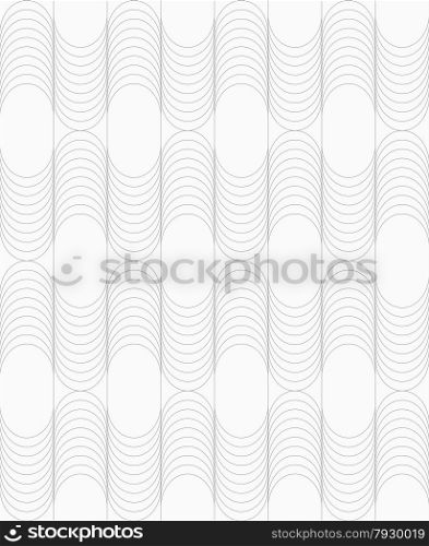 Abstract geometric background. Seamless flat monochrome pattern. Simple design.Slim gray striped waves.