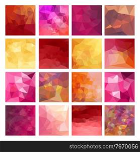 Abstract Geometric background. Set of Abstract Geometric backgrounds. Polygonal vector design