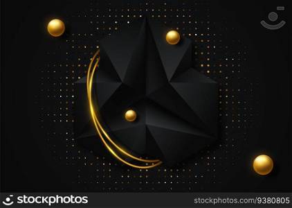 Abstract geometric background. Vector 3d illustration