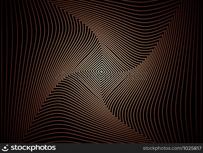 Abstract geometric background Wavy lines are reduced to the center.
