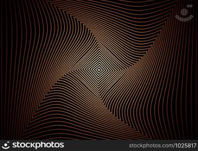 Abstract geometric background Wavy lines are reduced to the center.
