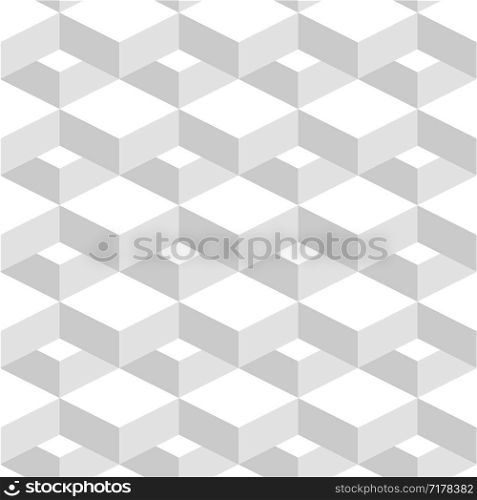 Abstract Geometric Background White Color in 3d design. Vector illustration. Abstract Geometric Background White Color in 3d design