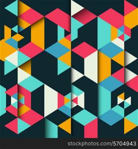 Abstract geometric background with a 3D effect