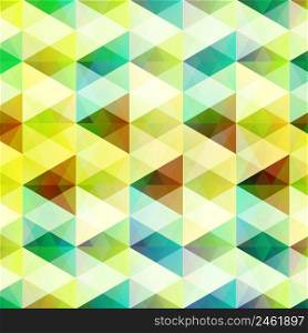 Abstract geometric background with bright triangular and diamond shapes in mosaic grid style vector illustration. Abstract Geometric Background