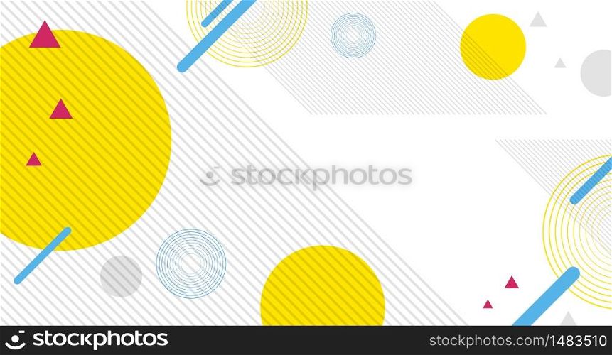 Abstract geometric background with copy space vector illustration