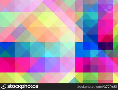 Abstract geometric background with mixed colorful tiles