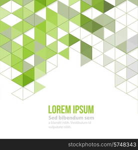 Abstract geometric background with polygonal triangles. Vector illustration.. Abstract polygonal triangles poster.