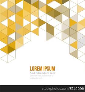 Abstract geometric background with polygonal triangles. Vector illustration.. Abstract polygonal triangles poster.