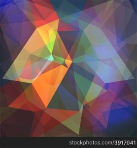 Abstract geometric background with polygons. Vector background. Poligon light effect background. Triangular Illustrations.