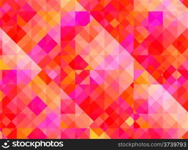 Abstract geometric background with red and purple colorful tiles