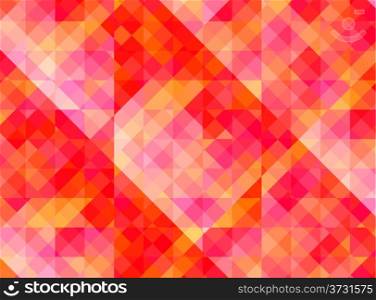 Abstract geometric background with red and yellow colorful tiles