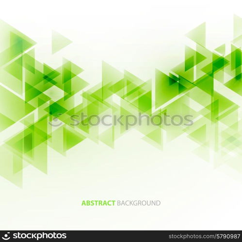 Abstract geometric background with transparent triangles. Vector illustration. Brochure design. Abstract polygonal triangles poster.