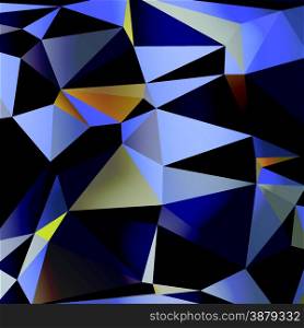 Abstract geometric background with triangular polygons. Vector