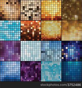 Abstract Geometric backgrounds. Mosaic vector backgrounds. vector backgrounds.