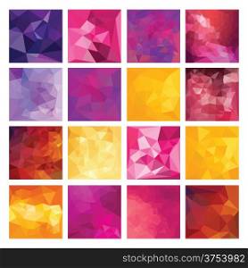Abstract Geometric backgrounds. Polygonal vector design.