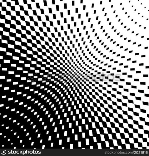 Abstract geometric black and white graphic design print halftone triangle pattern. Design element for background, posters, cards, wallpapers, backdrops, panels - Vector illustration