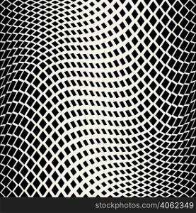 Abstract geometric black and white graphic design print halftone triangle pattern. Design element for background, posters, cards, wallpapers, backdrops, panels - Vector illustration