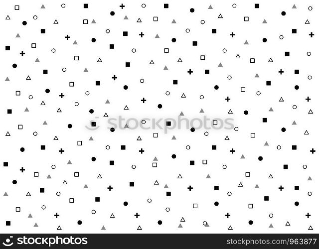 Abstract geometric black gray pattern of minimal pattern background. You can use for wrapping artwork. modern template, design. illustration vector eps10