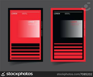Abstract geometric brochure design template - modern background template. Vector illustration.
