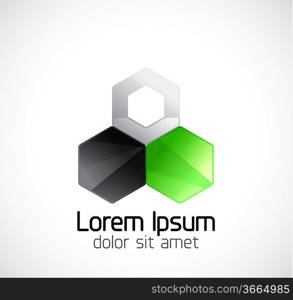 Abstract geometric business symbol