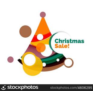 Abstract geometric Christmas banner. Abstract geometric Christmas banner. Vector illustration with copyspace