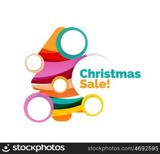 Abstract geometric Christmas banner. Abstract geometric Christmas banner. Vector illustration with copyspace