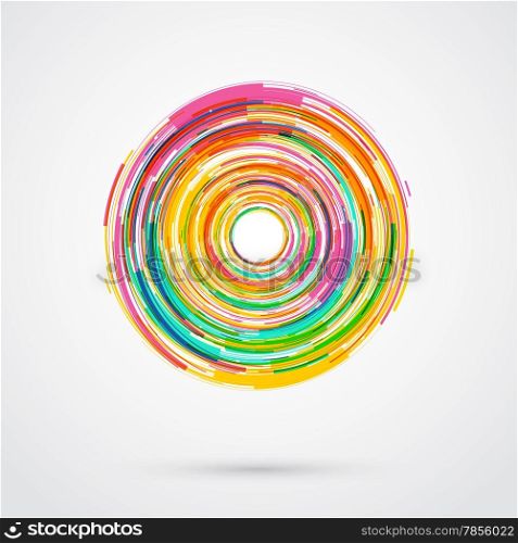 Abstract geometric circle background